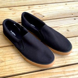 NWT Men’s Goodfellow & Co Phillip Black Canvas Slip-On Tennis Shoe, Size 11